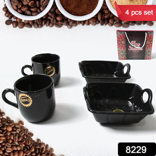 Play Station Ceramic Cups, Mug Set With Handle Serving Bowl Milk