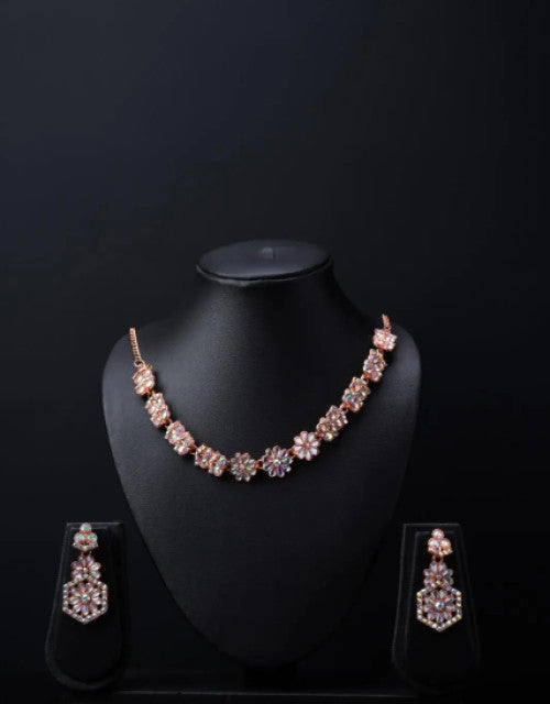 Austrian Diamond Jewellery Set (set Of 3) - myonlineshope.in