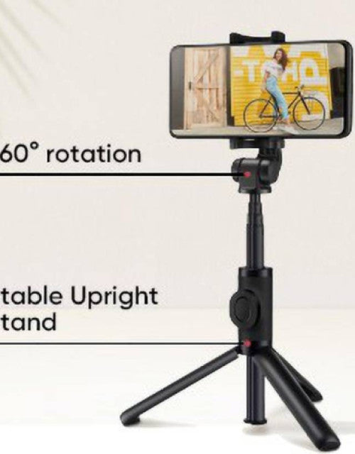 Foldable Tripod Selfie Stick with Bluetooth Remote Control - myonlineshope.in