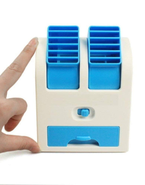 Mini Fan & Portable Dual Bladeless Small Water Air Cooler Powered by USB & Battery - myonlineshope.in