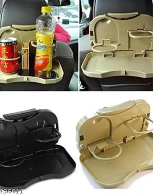 Portable Car Back Seat Hanging Cup Table Tray Holder or Dining Tray - myonlineshope.in