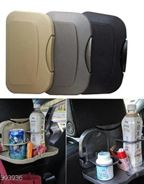 Portable Car Back Seat Hanging Cup Table Tray Holder or Dining Tray - myonlineshope.in