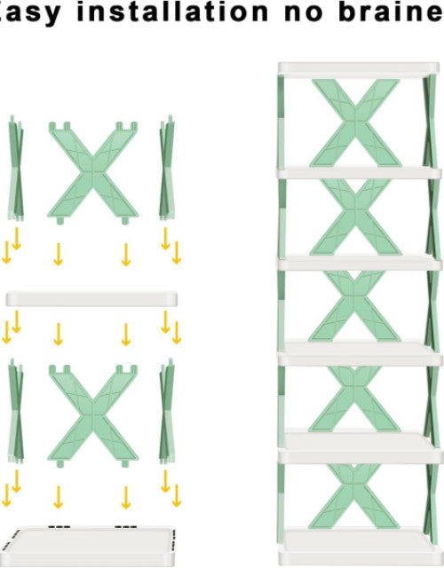 Premium Quality Plastic 4 Shelf Foldable Shoe Rack - myonlineshope.in