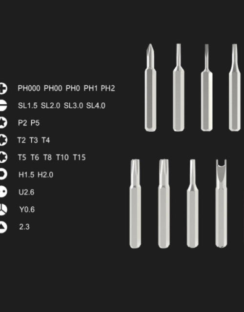 24 in 1 Screwdriver Set, Premium Precision Screwdriver Set with Drill Bits, Magnetic Mini Repair Tool Kit for Phone, Computer, Watch, Laptop, Macbook...