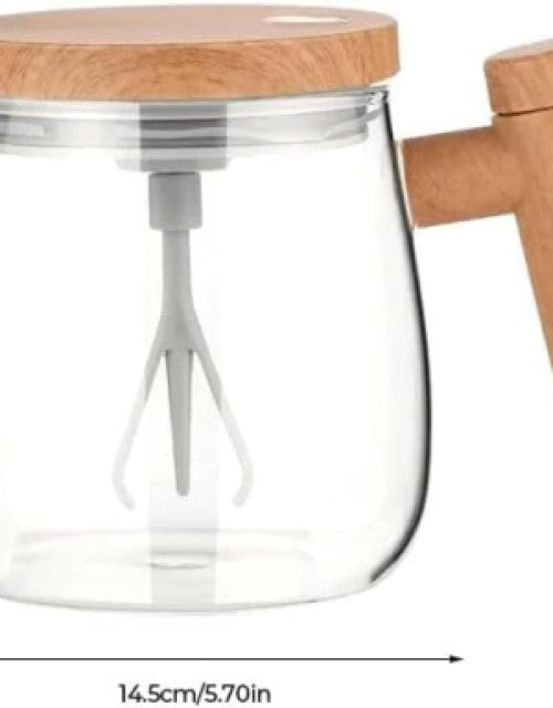 Electric High Speed Mixing Cup, 400ML Self Stirring Coffee Mug Waterproof Glass Cup - myonlineshope.in
