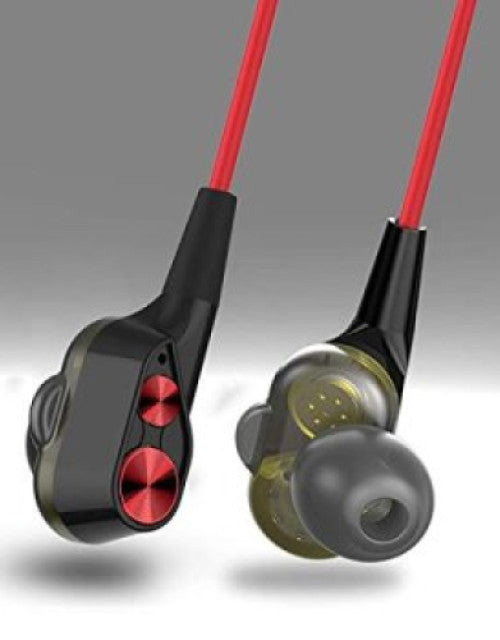 in-Ear Wired Earphones with 9 mm Dual Drivers, in-Line Mic, Powerful Bass, Noise Isolation, 3.5 mm Audio Jack - myonlineshope.in