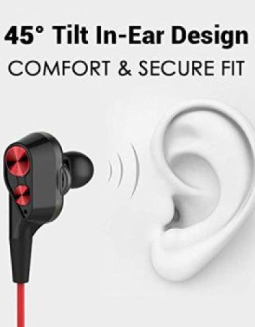 in-Ear Wired Earphones with 9 mm Dual Drivers, in-Line Mic, Powerful Bass, Noise Isolation, 3.5 mm Audio Jack - myonlineshope.in